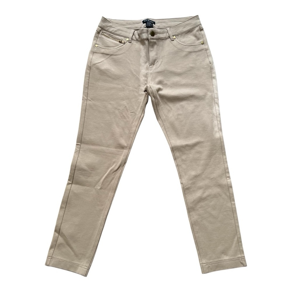 ❤️3/$15 Ci Sono Beige Cropped Ankle Pants- Size L